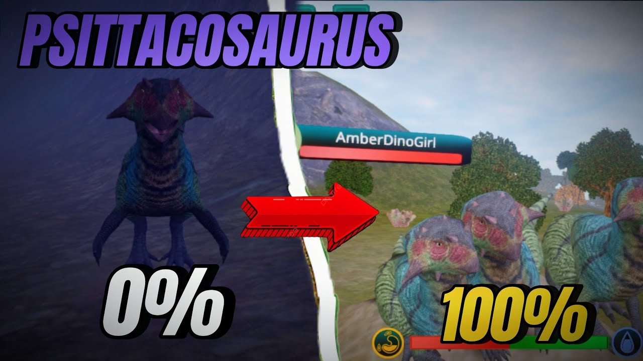 SOBREVIVO de 0 a 100% con PSITTACOSAURUS | El dino más TIERNO DE TCI 