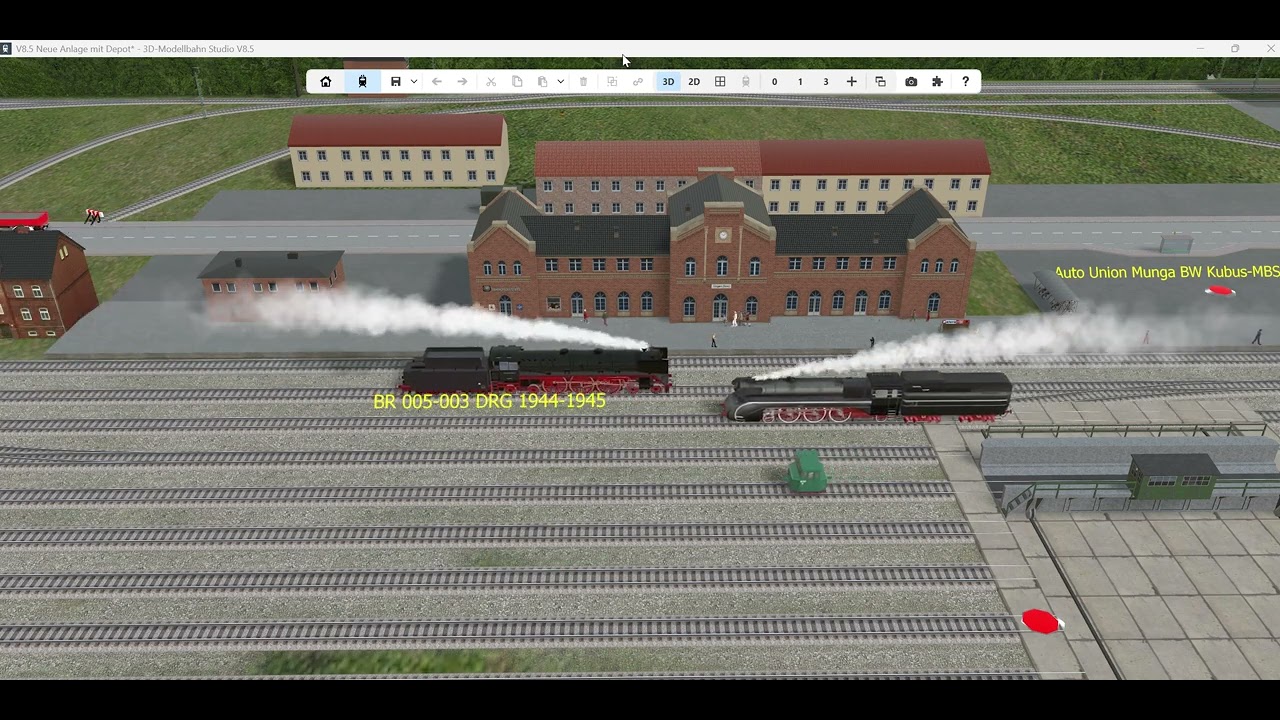 RTR und MSTS Modelle im 3d Modellbahnstudio 2026 01 04