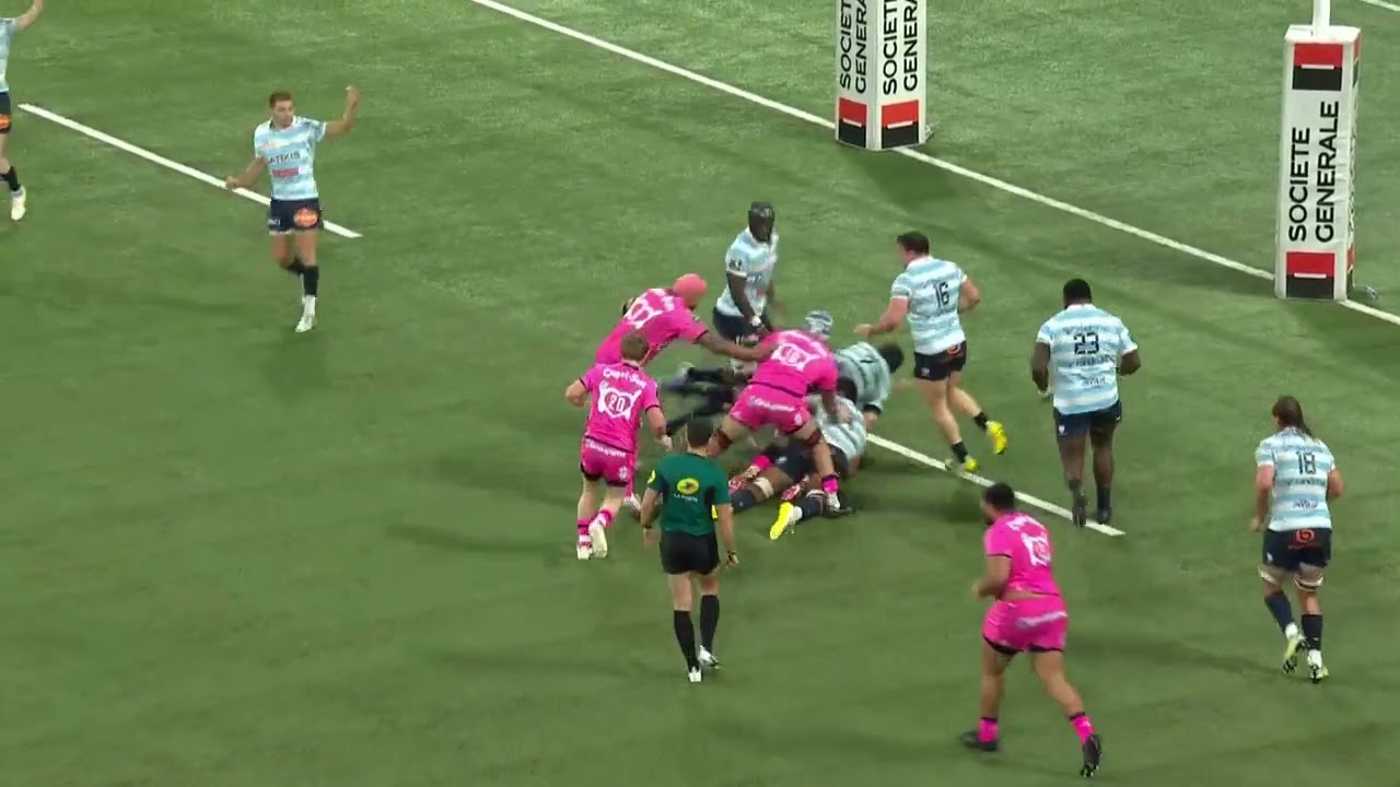 TOP 14 - Essai de Lester ETIEN (SFP) - Racing 92 - Stade Français - Saison 2022/2023