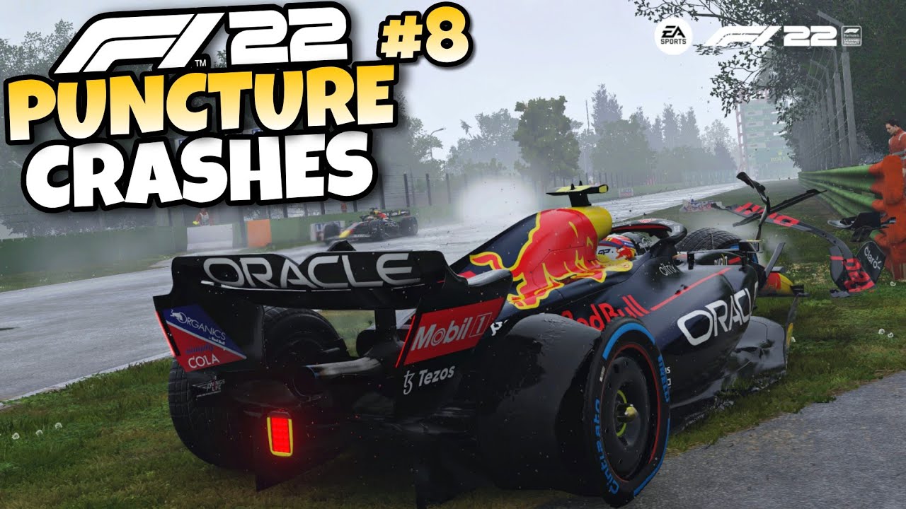 F1 22 PUNCTURE CRASHES #8