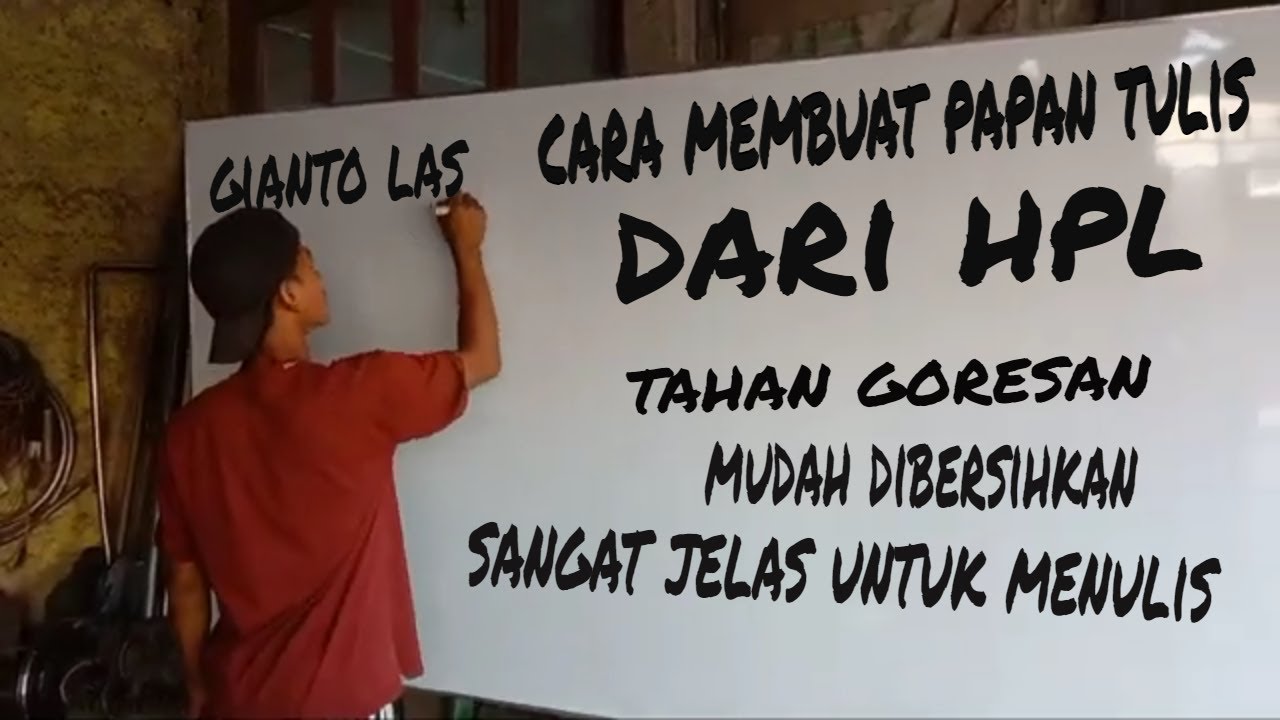 membuat papan tulis dari hpl