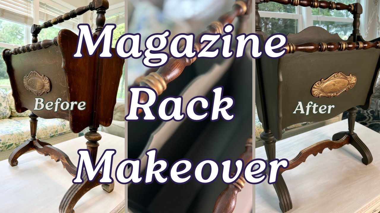 Vintage Magazine Rack Makeover | Restoring a Thrift Store Find