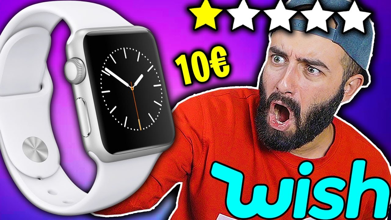 UNBOXING APPLE WATCH da 10&euro; di WISH *esplode?* - OFFERTE WISH