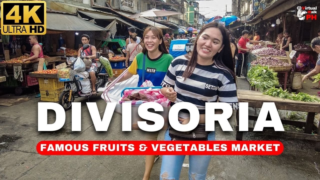 [4K] DIVISORIA MOST FAMOUS Fruit & Vegetable Market Walk Tour