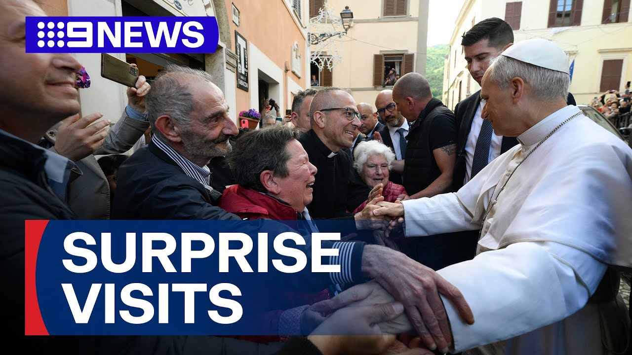 Pope Leo makes a series of surprise visits | 9 News Australia