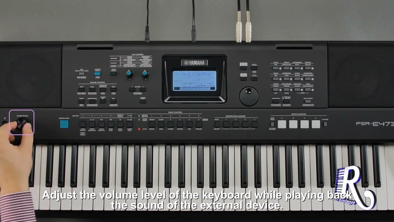 Tutorial video 06  Sampling  Yamaha Portable Keyboard PSR E473 PSR EW425