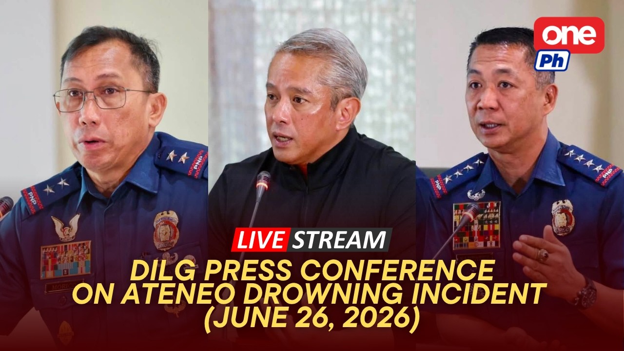 LIVE | DILG holds press conference on the drowning incident involving 2 Ateneo student-athletes