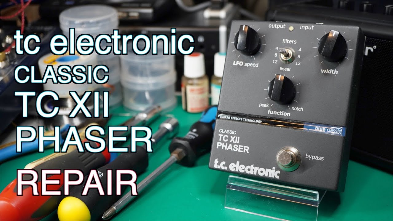【エフェクタージャンク】tc electronic CLASSIC TC XII PHASERを修理！ 1年放置、バラバラの状態から修理