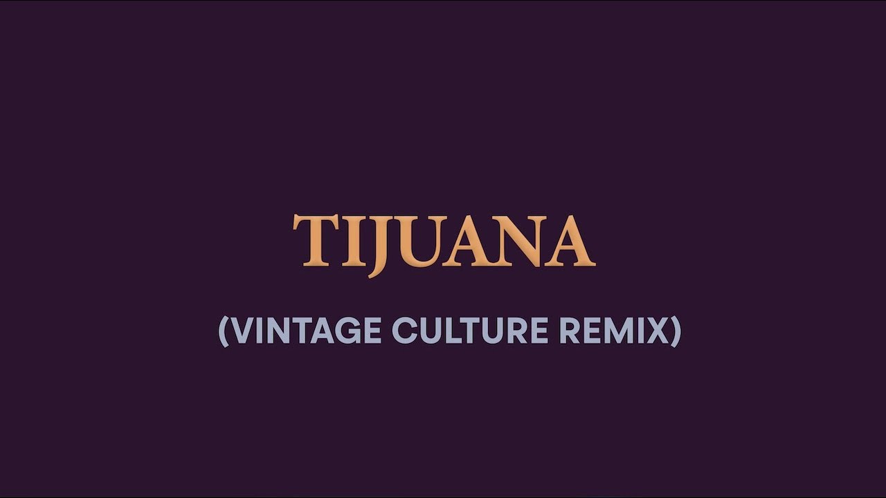 Bedouin - Tijuana (Vintage Culture Remix) [Lyric Video]