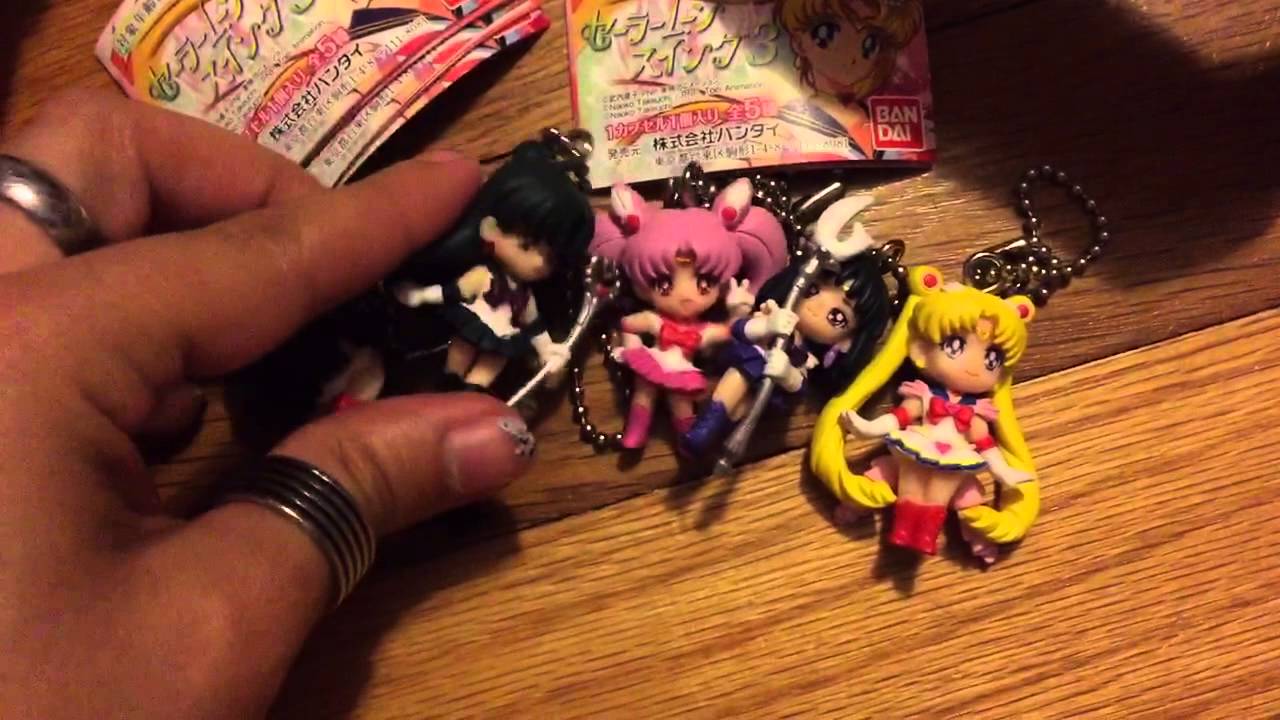 Sailor Moon 2014 Keychain Sling Set 3 Gashapons