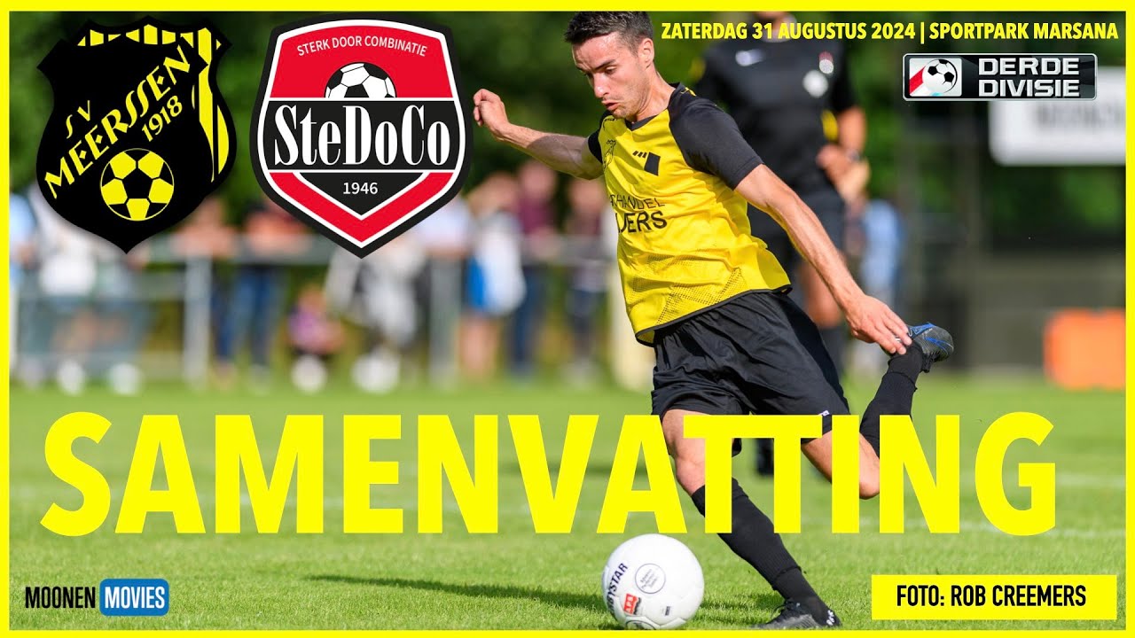 🔥SENSATIONELE ZEGE VAN SV MEERSSEN TEGEN STEDOCO; VAN 0-2 NAAR 3-2 IN LAATSTE 12 MINUTEN!