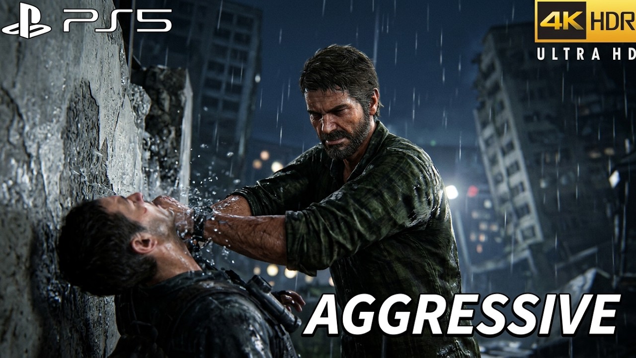 The Last of Us Part 1 PS5 Aggressive Gameplay - The Outskirts ( GROUNDED / NO DAMAGE )
