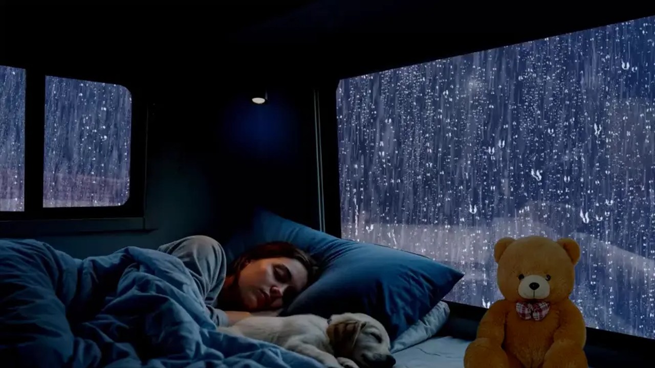 Escape the Noise 🌧️ Calm Night Rain Car Drive for Deep Rest