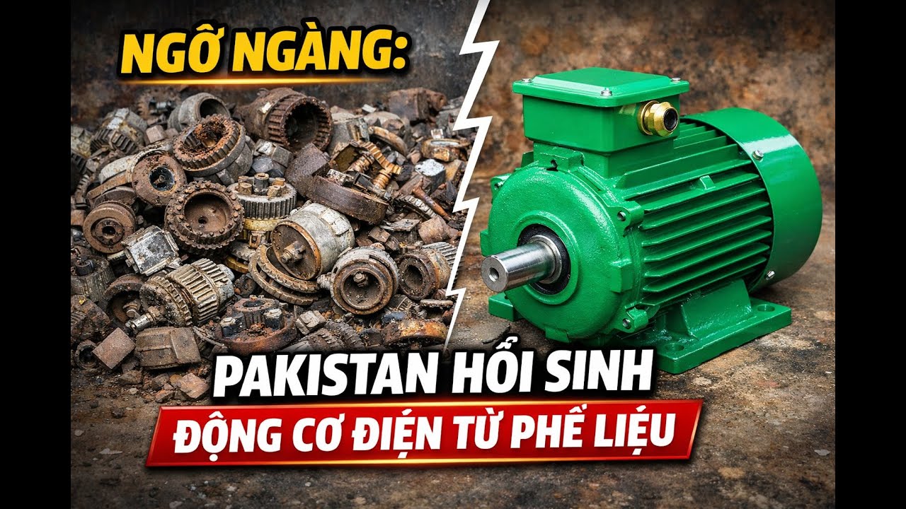 Ngỡ Ngàng Pakistan Hồi Sinh Động Cơ Điện Từ Phế Liệu