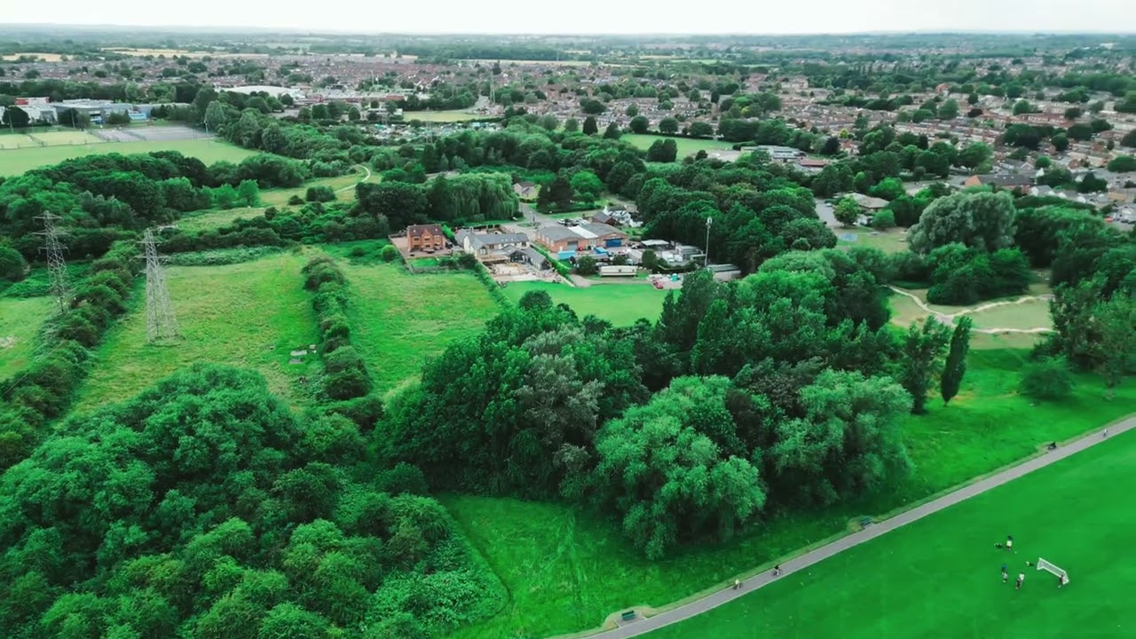 sinfin Moor Park by drone