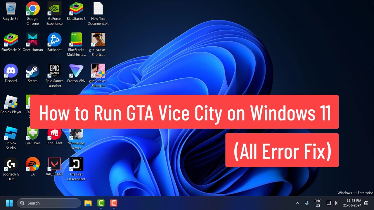 Как запустить GTA Vice City на Windows 11 (исправление всех ошибок)