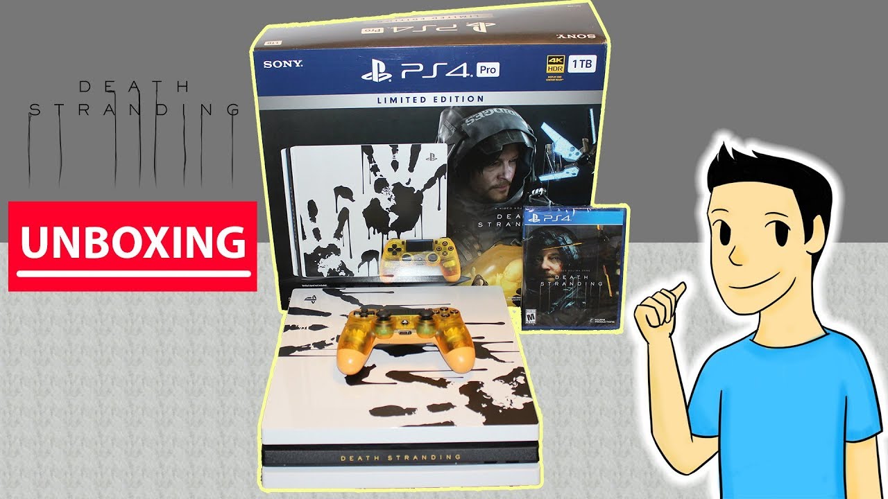 Death Stranding PS4 Pro Limited Edition Unboxing