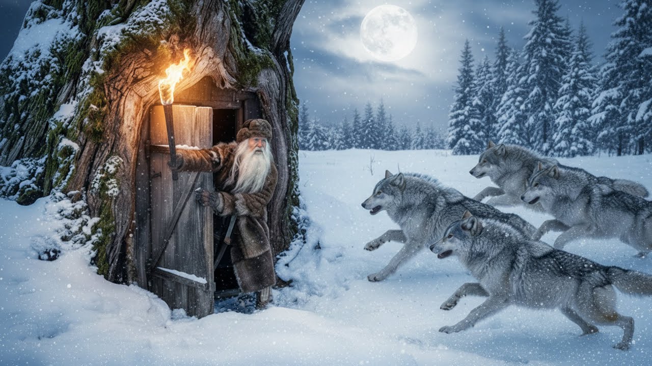 80-Year-Old Widow Lives Inside A Tree And Escapes From A Pack Of Wolves