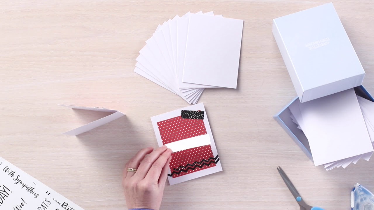 Blank Card Kit: Making a Card | Creative Memories Australia