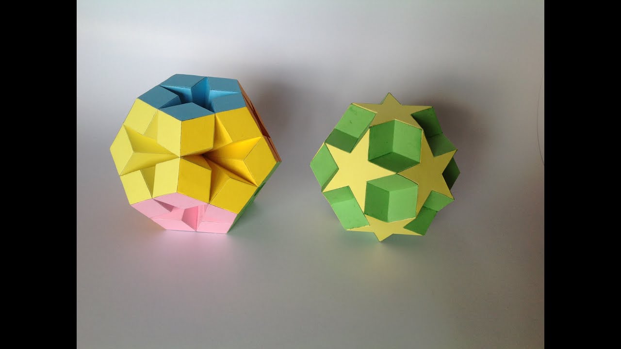 Paper polyhedra (made by my father) HD