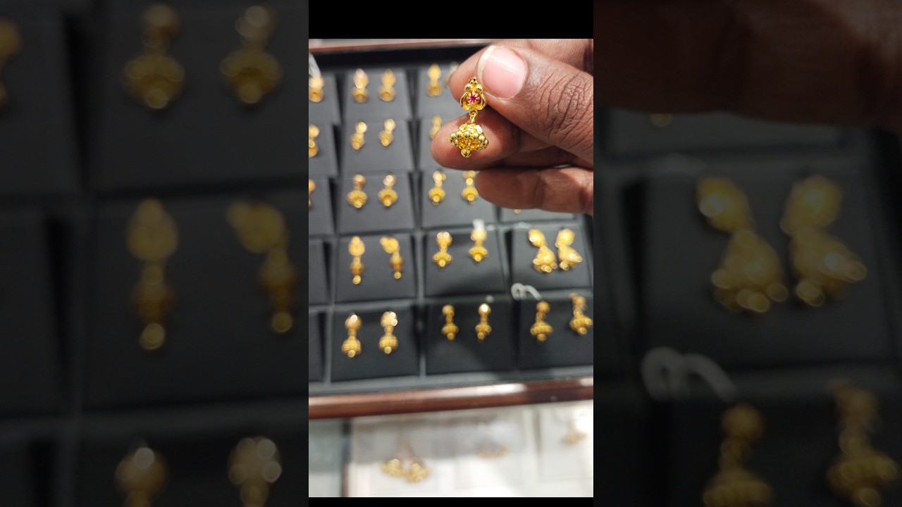 2 gram mini jimikki (27k) rate 😍💖Today's Rates ; Gold, 1 gram (24 kt), ₹12409.00 