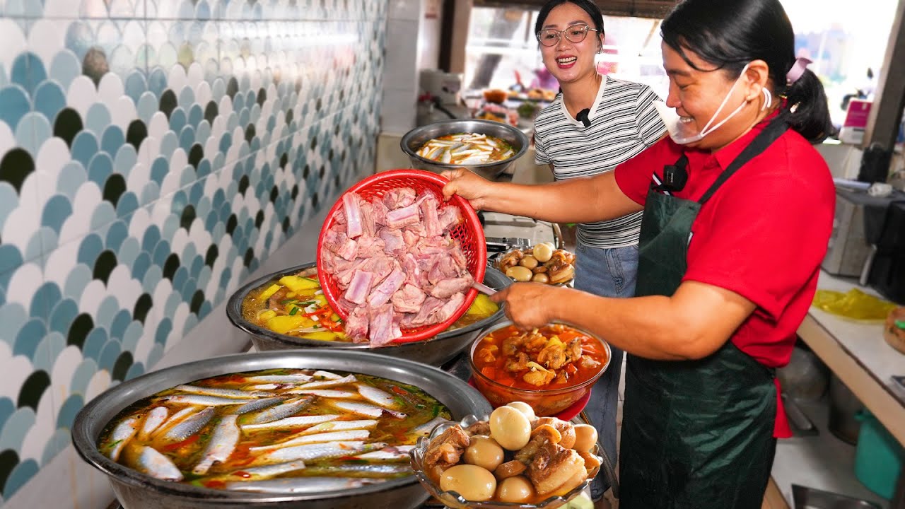 Ngon rẻ cơm cá đối sông kho bằng thau cùng hơn 40 món có cách nấu độc lạ cực hay