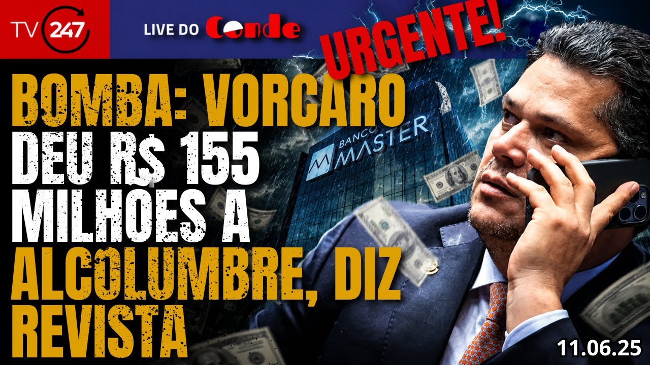 Live do Conde | URGENTE | Vorcaro repassou R$ 155 milh&otilde;es a Alcolumbre, diz revista