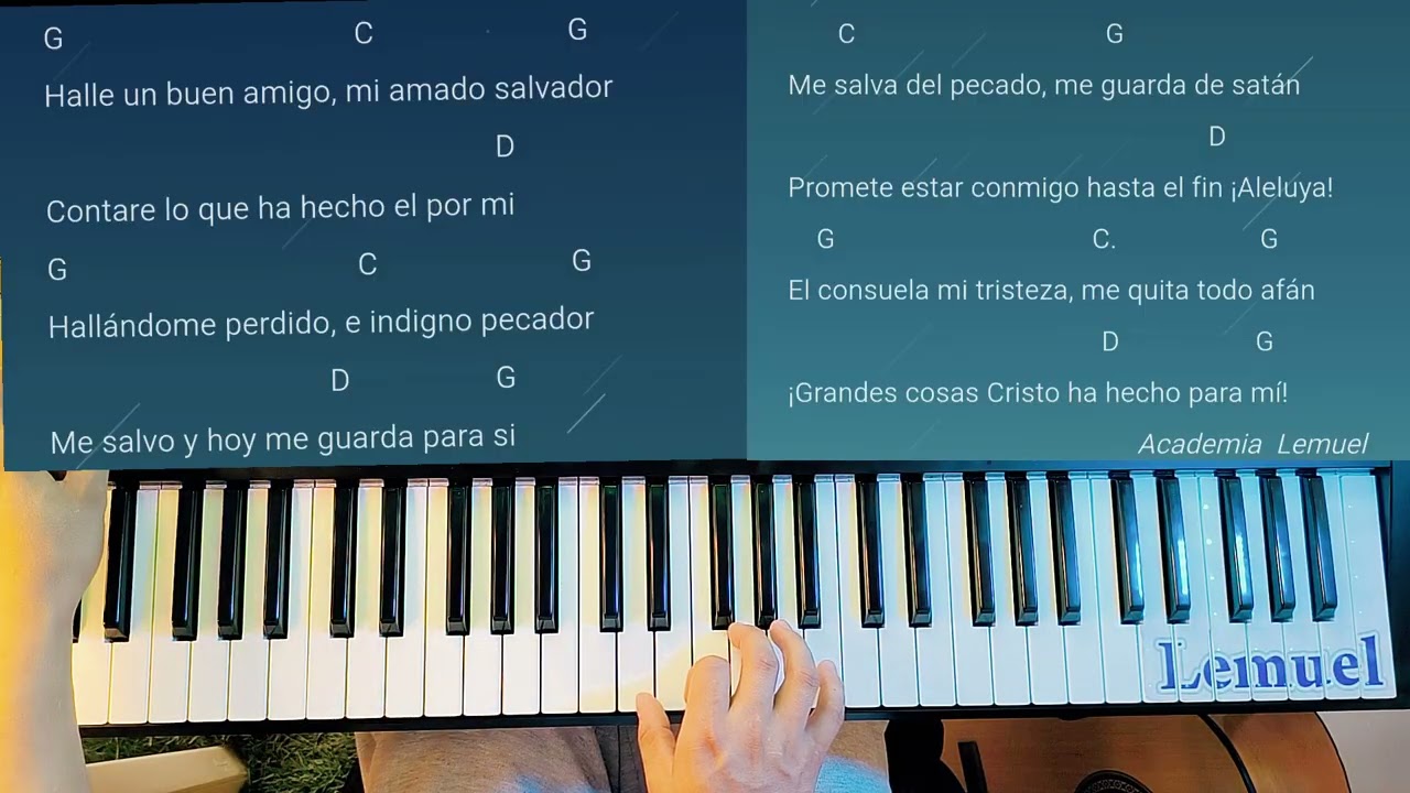 Hallé un buen amigo // Tutorial / Himno cristiano 🙌🏻😇🎹