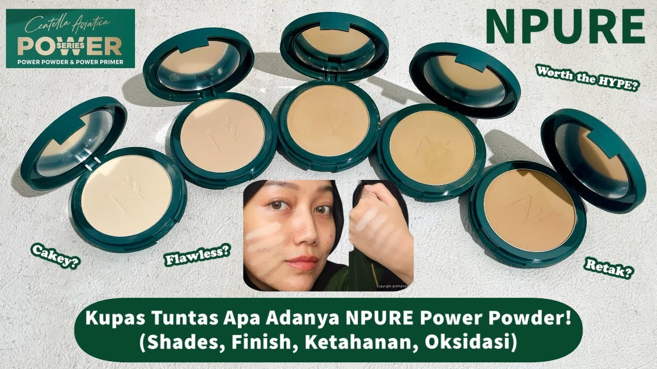 NPURE Power Powder | Review Bedak Padat NPURE All Shades