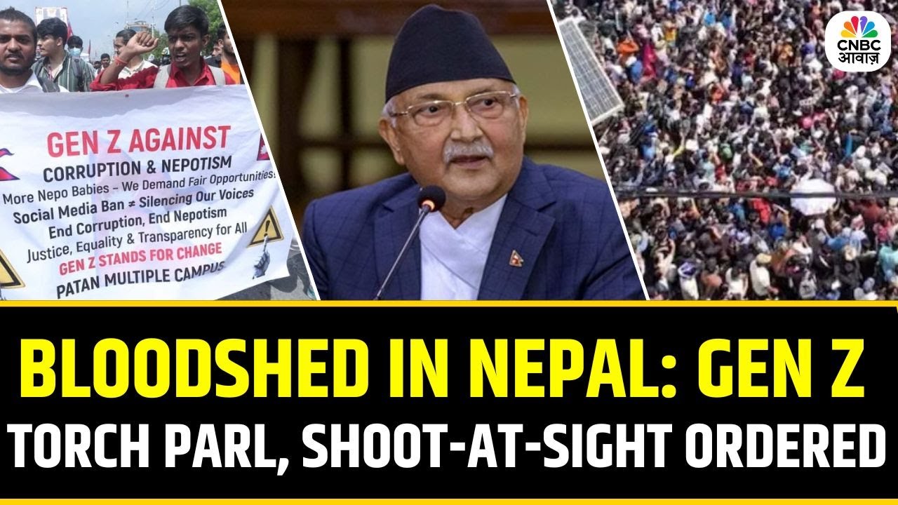 Nepal Protests 2025: Social Media Ban Sparks Youth-Led Uprising in Kathmandu | Police Clash | N18G