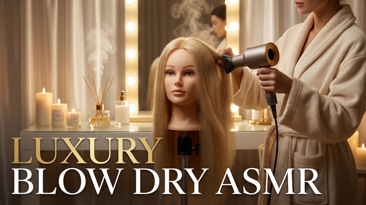 Asmr Quiet Blow Hair Dryer Brushing Sound Effect