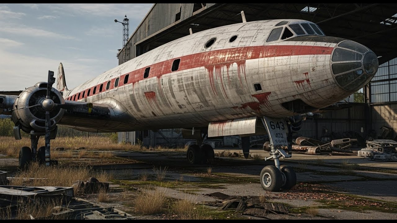 ASMR aircraft Restoration! Full Restoration Lockheed L-1049 1955 Abandoned → Looking New