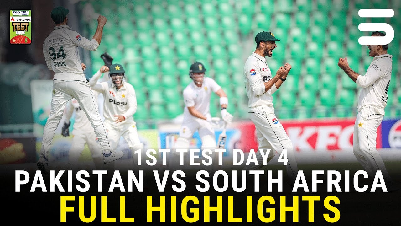 Full Highlights | Pakistan vs South Africa Test Series 2025 | 1st Test Day 4 | PCB | M3U1U