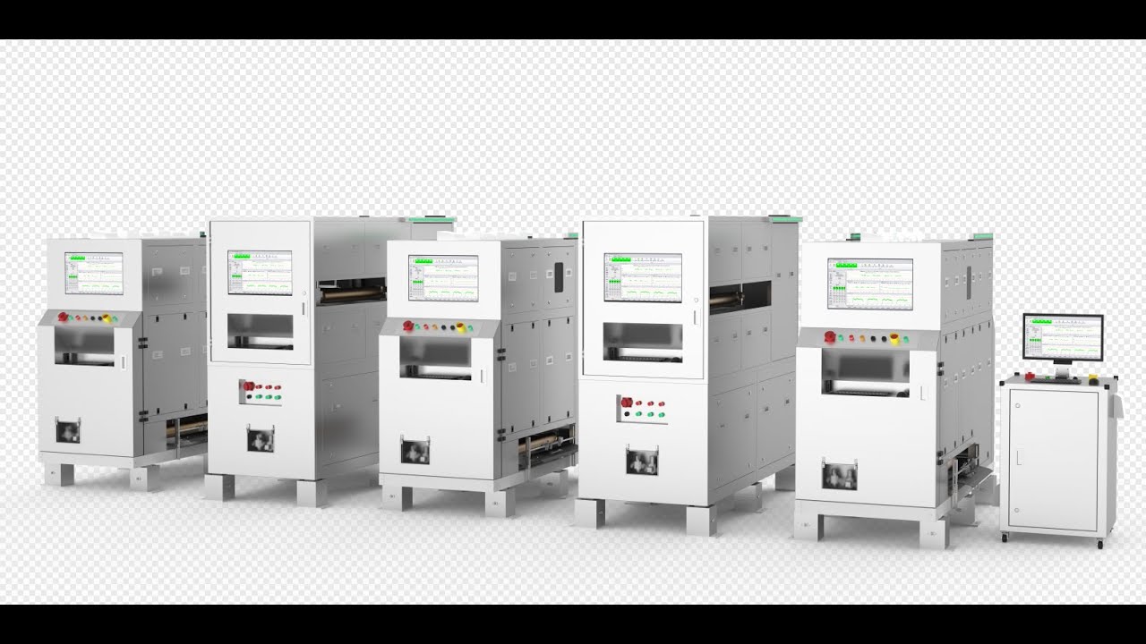 Five frame synchronous tracking measurement equipment for lithium-ion battery production process