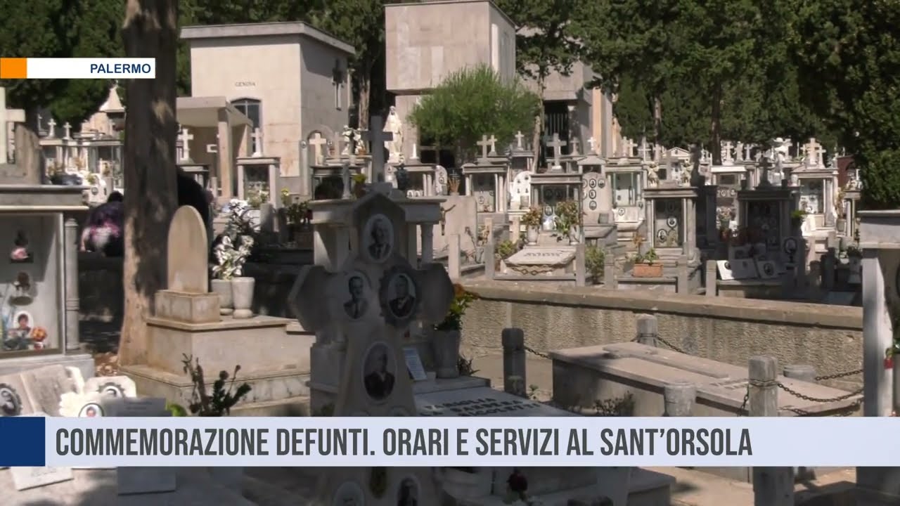 Palermo, commemorazione defunti. Orari e servizi al Sant’Orsola
