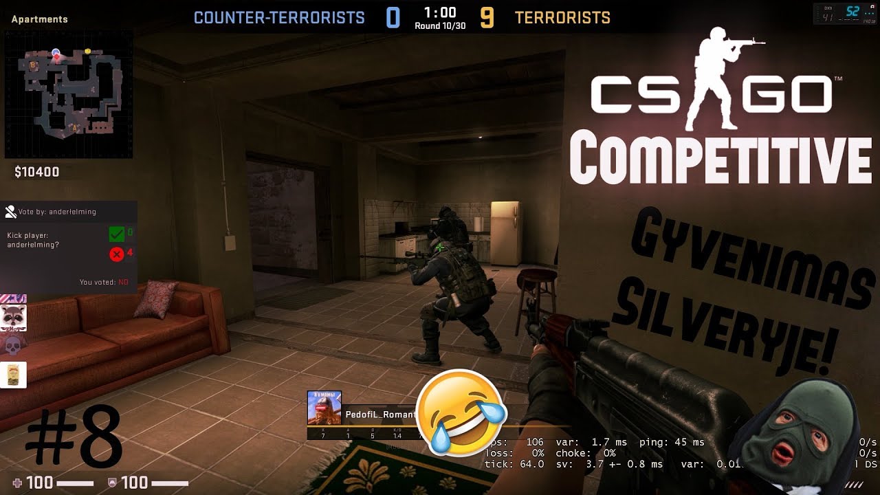 CS:GO Competitive #8 Gyvenimas Silveryje!