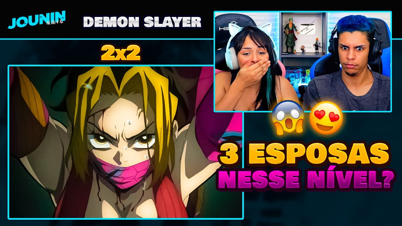 (SE INFILTRARAM DISFARÇADOS DE MULHER 😂) | DEMON SLAYER - 2ºT EP 2 🇧🇷 | [React em Casal] 🔥
