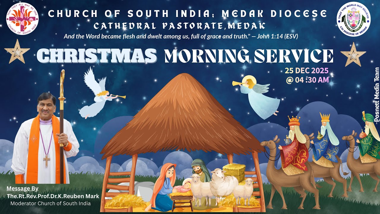 CSI MEDAK CATHEDRAL || CHRISTMAS MORNING SERVICE || 25-12-2025