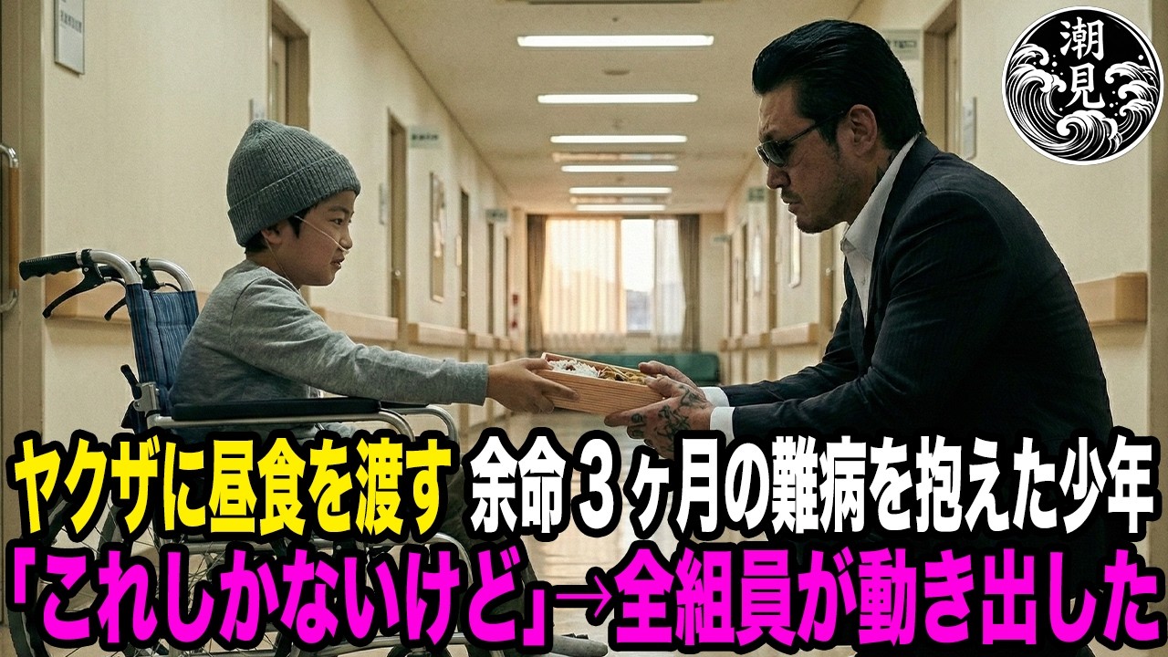 ヤクザに昼食を渡す余命3ヶ月の難病を抱えた少年「これしかないけど」→全組員が動き出した【感動する話】