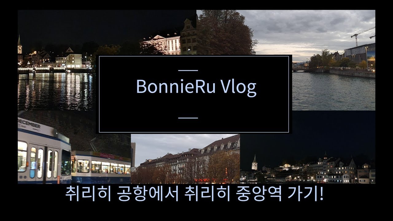 보니루 브이로그 _ 취리히 공항에서 취리히 중앙역까지 어떻게 갈까요?