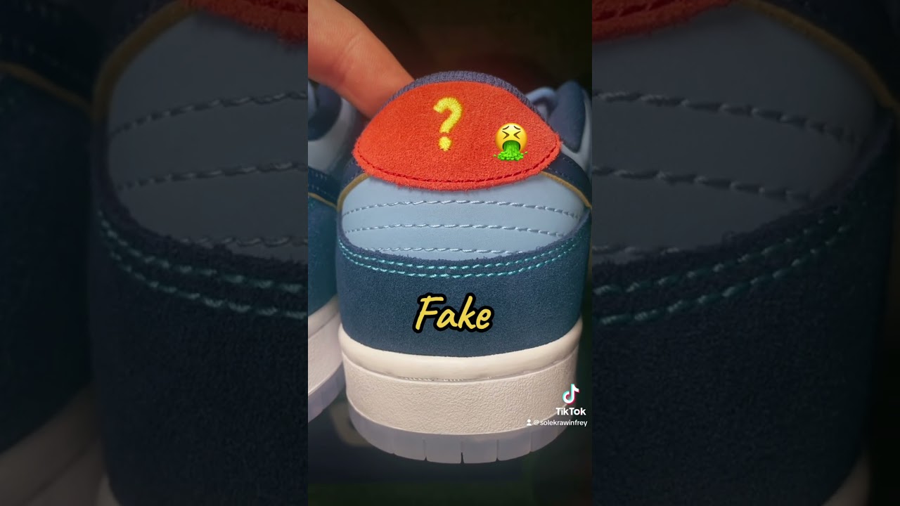 Nike SB Why So Sad ❓🐤 Real vs Fake #nikesb #whysosad #mentalhealthawareness #realvsfake #shoes