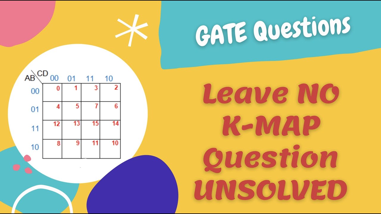 GATE MCQ : K-Map Questions walk-through: You will be able to solve every K-Maps Question