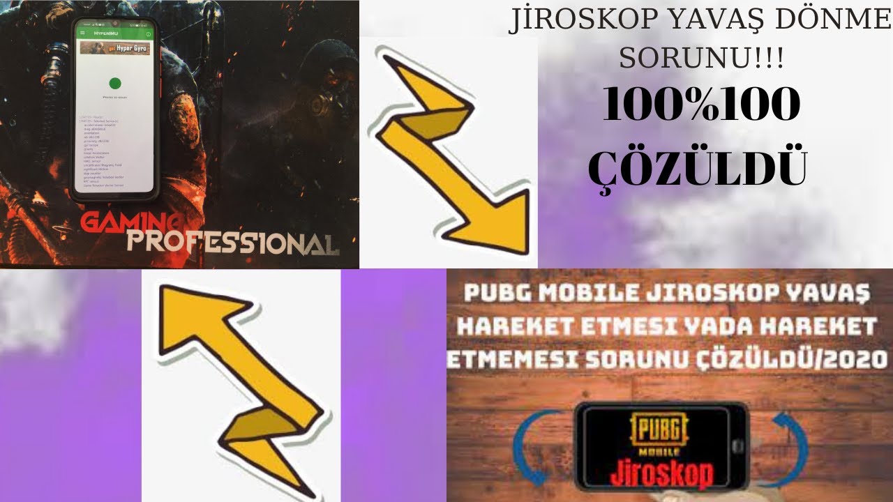 JİROSKOP YAVAŞ DÖNME SORUNUNUN ÇÖZÜMÜ  KESİN KANITLI ÇÖZÜM !!!! PUBG MOBİLE !!!!