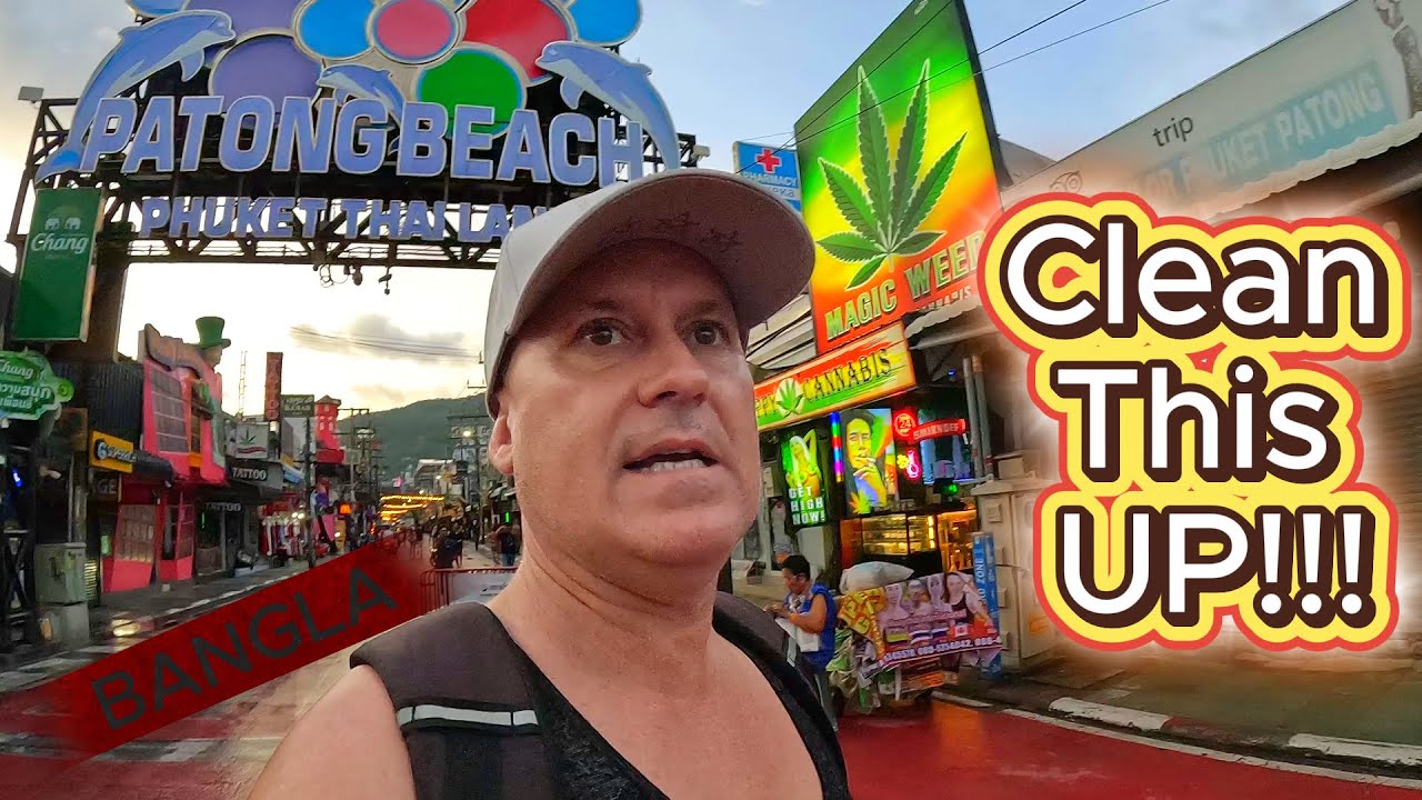 Clean Up Bangla Road Patong Phuket Thailand