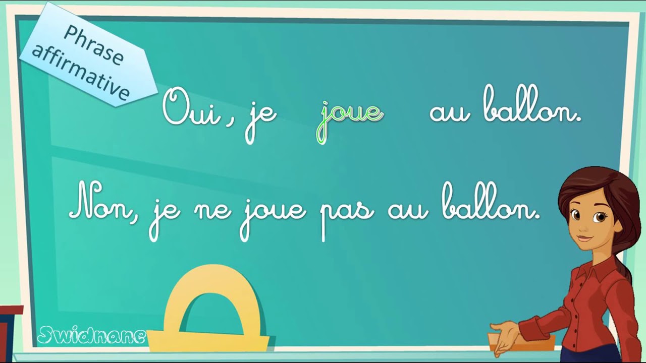 CE1 Grammaire Les formes de phrase phrase affirmative - négative