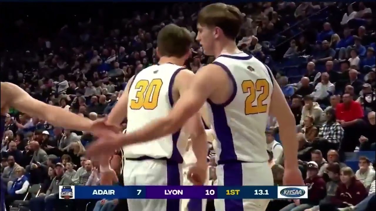Lyon County (80) Adair County (65) -- March 22, 2024 - Sweet 16 Quarterfinals