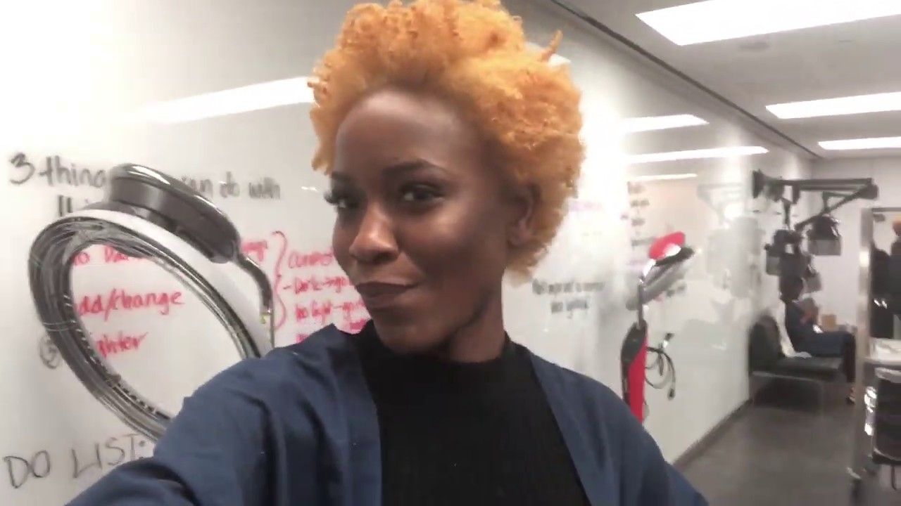 Dark and Lovely from Dark Brown to Luminous Blonde on Natural 4C Hair | Fade Resist Color Campaign