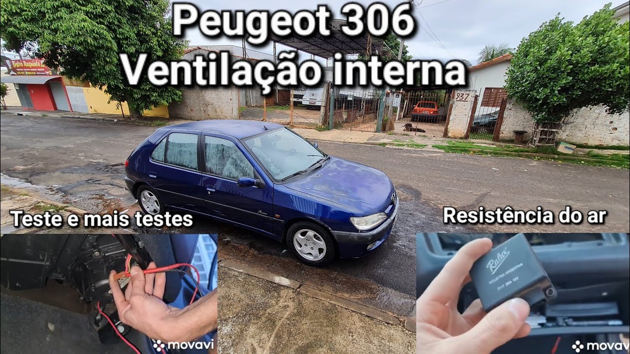 Analisando a ventilação interna do peugeot 306