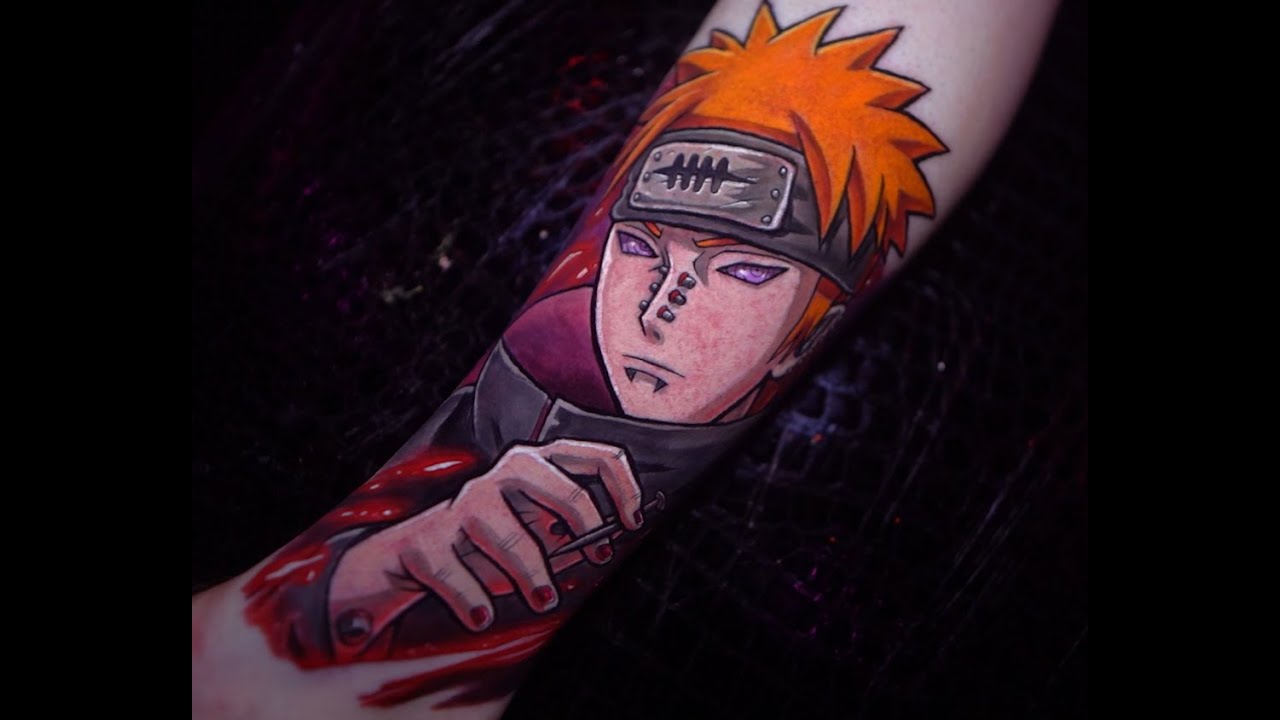 Pain from Naruto Tattoo Timelapse 1hr