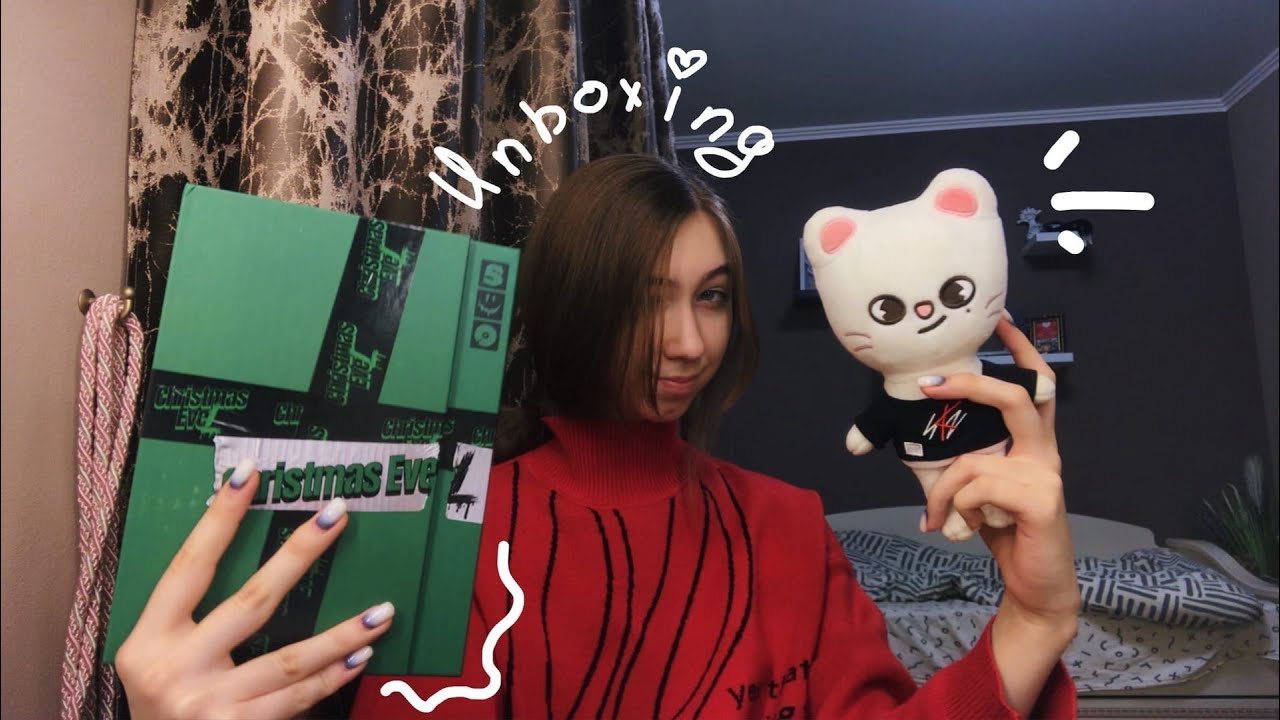 Распаковка альбома Stray kids - Christmas EveL | Unboxing | + SKZOO Jiniret